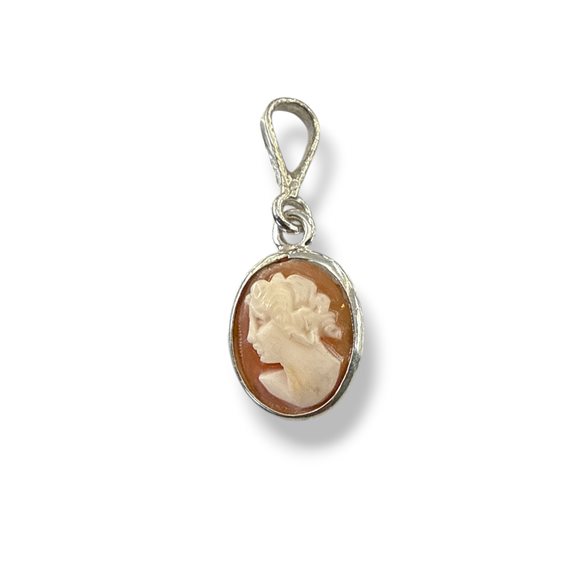 Pendant Mandile 1922 Woman Cammei  in Silver Conchiglia 2MCICM166.15 - 2MCICM166.15
